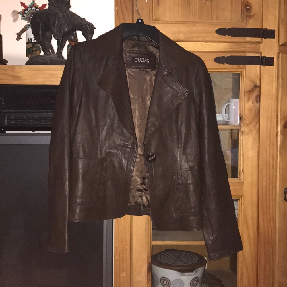 Women’s Guess leather jacket